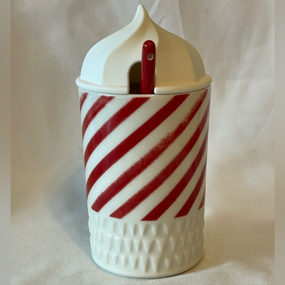RARE Starbucks Candy Cane Whipped Cream Mug Cocoa Coffee Cup Holiday Christmas - Picture 2 of 11